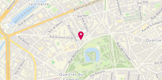 Plan de LCL Banque et assurance, 3 place Armand Carrel, 75019 Paris