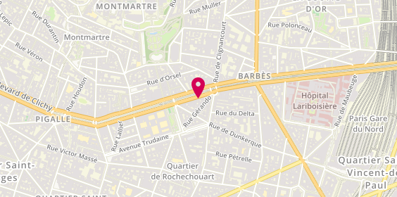 Plan de BRED-Banque Populaire, 25 Blvd Marguerite de Rochechouart, 75009 Paris