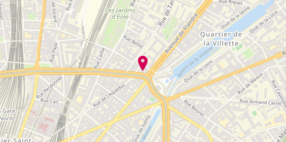 Plan de LCL Banque et assurance, 212 Boulevard de la Villette, 75019 Paris