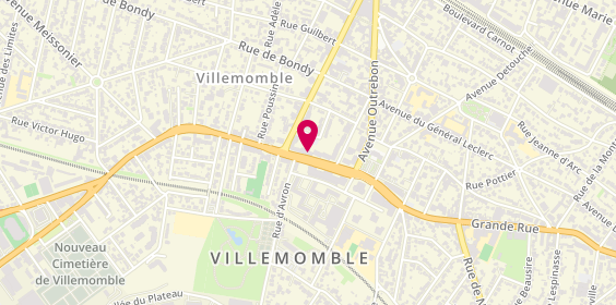 Plan de Cic Villemomble, 3 Grande Rue, 93250 Villemomble