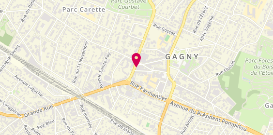 Plan de Caisse d'Epargne Gagny, 6 Rue Saint-Germain, 93220 Gagny