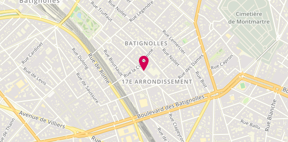 Plan de Caisse d'Epargne Paris Batignolles, 22 Rue des Batignolles, 75017 Paris