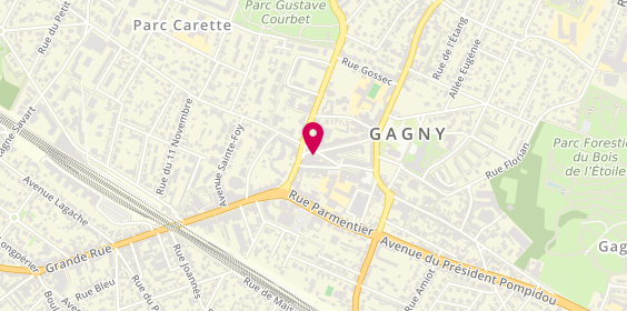Plan de Cic Gagny, 5 avenue Henri Barbusse, 93220 Gagny