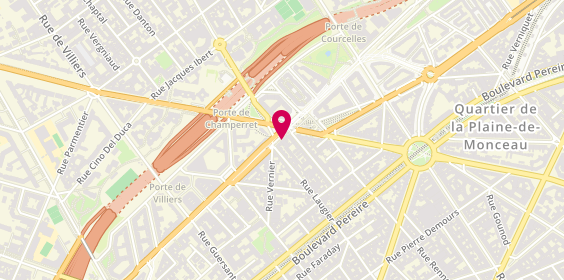Plan de BNP Paribas - Paris Porte de Champerret 17e, 3 Boulevard Gouvion-Saint-Cyr, 75017 Paris
