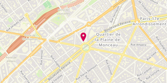 Plan de HSBC Agence Paris Pereire, 8 place du Maréchal Juin, 75017 Paris