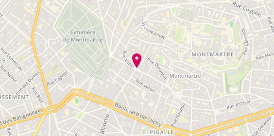 Plan de Banque Populaire Rives de Paris, 1 Rue Tholozé, 75018 Paris