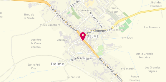 Plan de Credit Agricole Delme, place de la République, 57590 Delme