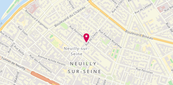Plan de Neuilly Sur Seine Chezy, 33 Rue de Chézy, 92200 Neuilly-sur-Seine