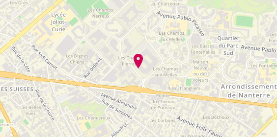 Plan de LCL Agence des Professionnels, 55 avenue des Champs Pierreux, 92000 Nanterre