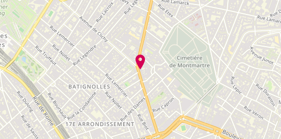 Plan de Caisse d'Epargne Paris la Fourche, 2 avenue de Saint-Ouen, 75018 Paris