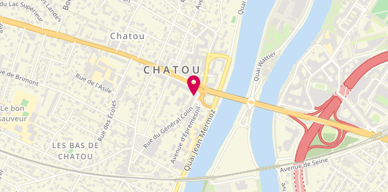 Plan de BNP Paribas - Chatou, 2 Rue du Général Colin, 78400 Chatou