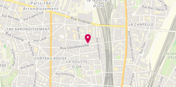 Plan de Banque d'Escompte, 44 Rue Doudeauville, 75018 Paris