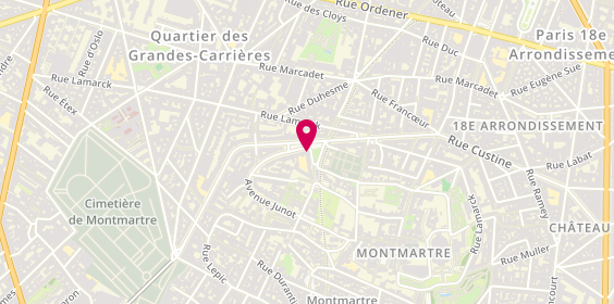 Plan de BP Montmartre, 42 avenue Junot, 75018 Paris