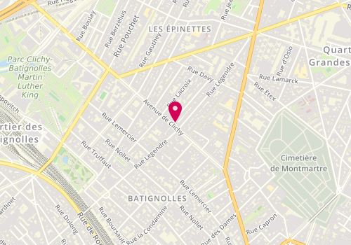 Plan de Sg, 100 avenue de Clichy, 75017 Paris