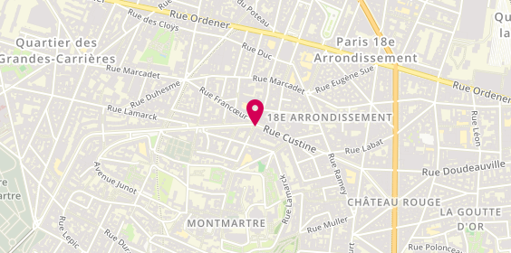 Plan de Sg, 61 Rue Custine, 75018 Paris