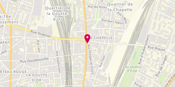 Plan de LCL, 76 Rue Marx Dormoy, 75018 Paris