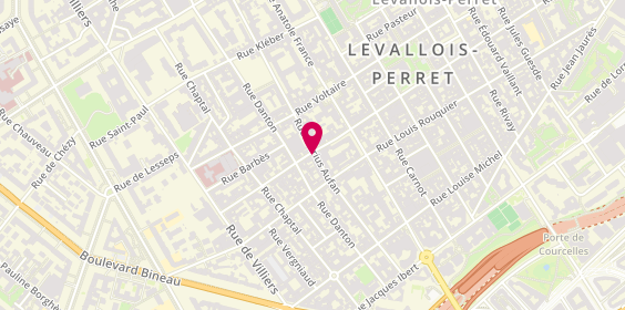 Plan de Levallois Centre, 51 Rue Marius Aufan, 92300 Levallois-Perret