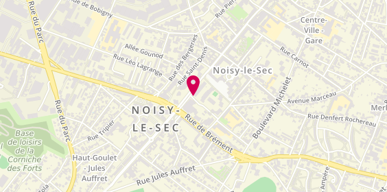 Plan de Caisse d'Epargne Noisy-le-Sec, 4 Rue Jean Jaurès, 93130 Noisy-le-Sec