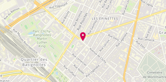 Plan de BNP Paribas, 144 Avenue Clichy, 75017 Paris