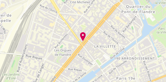 Plan de Banque Populaire Rives de Paris, 113 avenue de Flandre, 75019 Paris