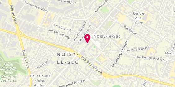 Plan de Société Générale, 14 Rue Jean Jaurès, 93130 Noisy-le-Sec