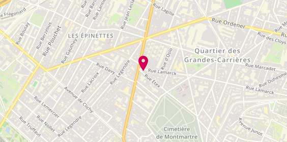 Plan de MACIF, 153 Rue Lamarck, 75018 Paris