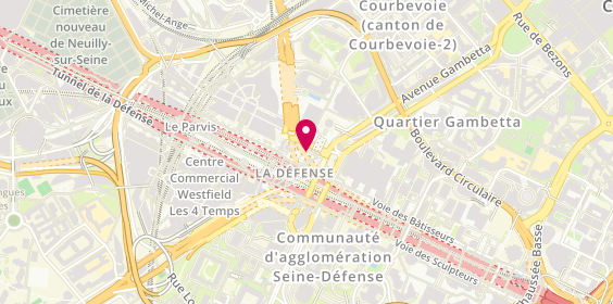Plan de CCF, 7 place de la Défense, 92400 Courbevoie