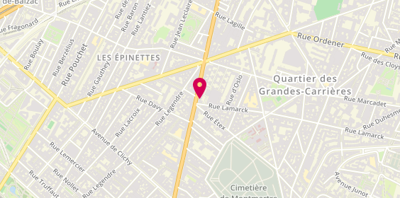 Plan de Banque Populaire Rives de Paris, 68 avenue de Saint-Ouen, 75018 Paris