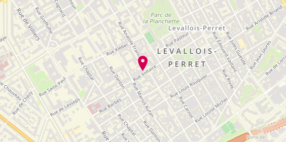 Plan de Levallois A. France, 9 place du Général Leclerc, 92300 Levallois-Perret