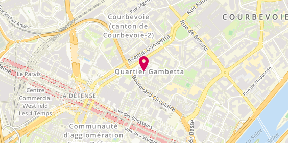 Plan de Banque de France, 2 avenue Gambetta, 92400 Courbevoie