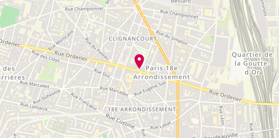 Plan de Bs Ordener, 70 Rue Ordener, 75018 Paris