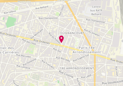 Plan de Sg, 6 Rue du Poteau, 75018 Paris