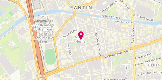 Plan de Bnp Paribas, 30 Rue Hoche, 93500 Pantin