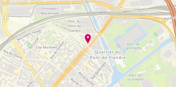 Plan de Banque Populaire Rives de Paris, 5 avenue Corentin Cariou, 75019 Paris