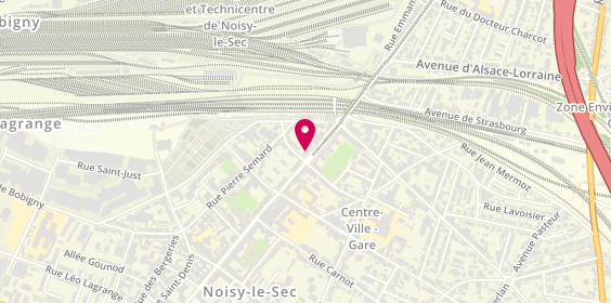 Plan de Cic Noisy le Sec, 105 Rue Jean Jaurès, 93130 Noisy-le-Sec