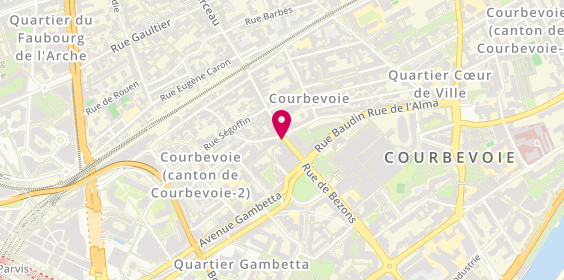 Plan de Courbevoie Charras, 47 Rue de Bezons, 92400 Courbevoie
