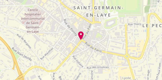 Plan de Caisse de Crédit Mutuel de Seine Foret, 1 Rue du Vieux Marche, 78100 Saint-Germain-en-Laye