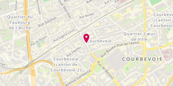 Plan de Bred Courbevoie Gare, 44 Rue de Bezons, 92400 Courbevoie