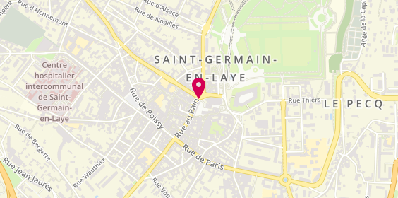 Plan de HSBC - Agence Saint Germain en Laye, 2 Place de l'Abbe Pierre de Porcaro, 78100 Saint-Germain-en-Laye