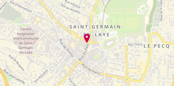 Plan de BNP Paribas - Saint Germain en Laye, 1 Rue de la République, 78100 Saint-Germain-en-Laye