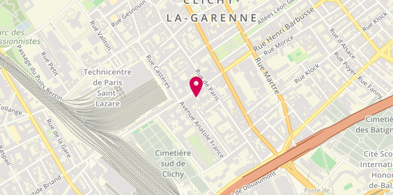 Plan de Inpr, 30 Rue Henri Barbusse, 92110 Clichy