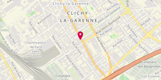 Plan de Clichy Jean Jaures, 51 Boulevard Jean Jaurès, 92110 Clichy