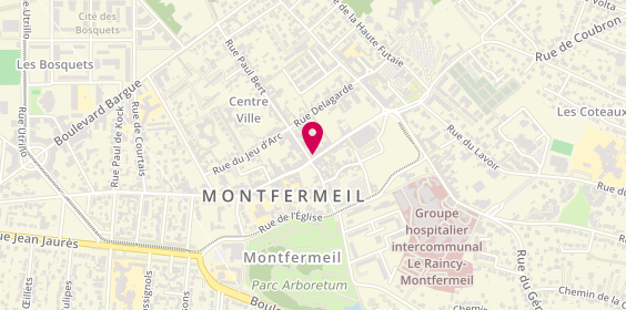 Plan de Banque BCP Montfermeil, 37 Rue Henri Barbusse, 93370 Montfermeil