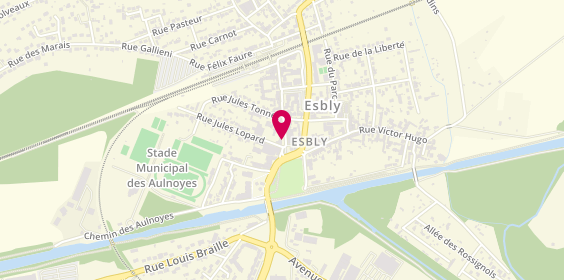 Plan de Caisse d'Epargne Esbly, 86 Rue du Général Leclerc, 77450 Esbly