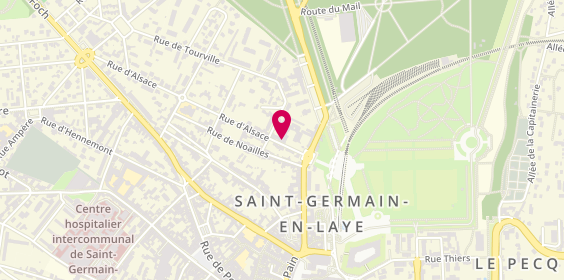 Plan de Banque Palatine - Saint-Germain-en-Laye, 4 Rue d'Alsace, 78100 Saint-Germain-en-Laye