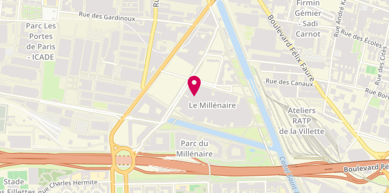 Plan de Carrefour Aubervilliers, Le Millénaire, Zone Aménagement Canal Porte
C.c, 93300 Aubervilliers