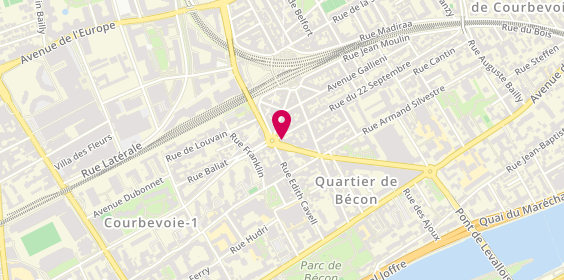 Plan de BNP Paribas - Courbevoie Place de Belgique, 6 place de Belgique, 92400 Courbevoie