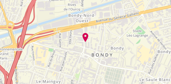 Plan de Crédit Mutuel, 25 Rue Auguste Polissard, 93140 Bondy