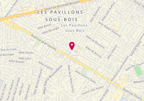 Plan de LCL, 65 Emile Zola, 93320 Les Pavillons-sous-Bois