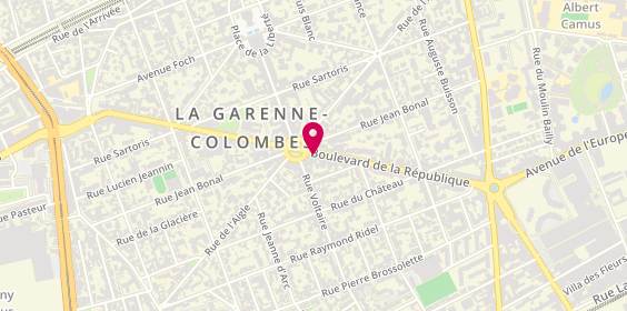Plan de BNP Paribas - la Garenne Colombes Republique, 31 Boulevard de la République, 92250 La Garenne-Colombes